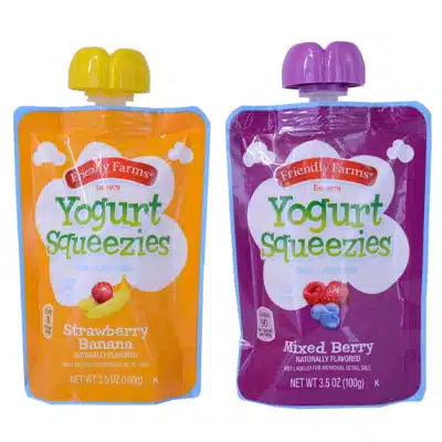 FPO Friendly Farms Yogurt Squeezies packaging